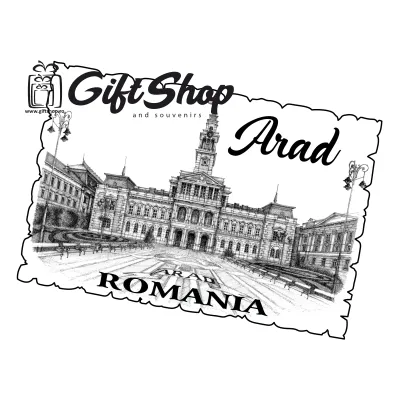 Arad romania, primaria, magnet frigider mgs092